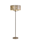 Banham Floor Lamp with 3 Lights  Nickel & Silver