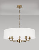 Banham Pendant Light with 5 Lights Gold & White
