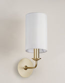 Banham Wall Lamp 1 Light  Gold & White