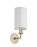 Banham Wall Lamp 1 Light  Gold & White