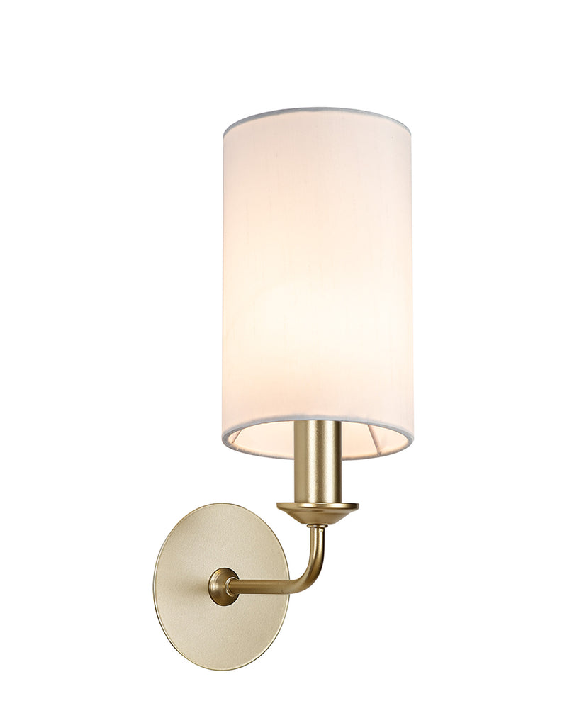 Banham Wall Lamp 1 Light  Gold & White
