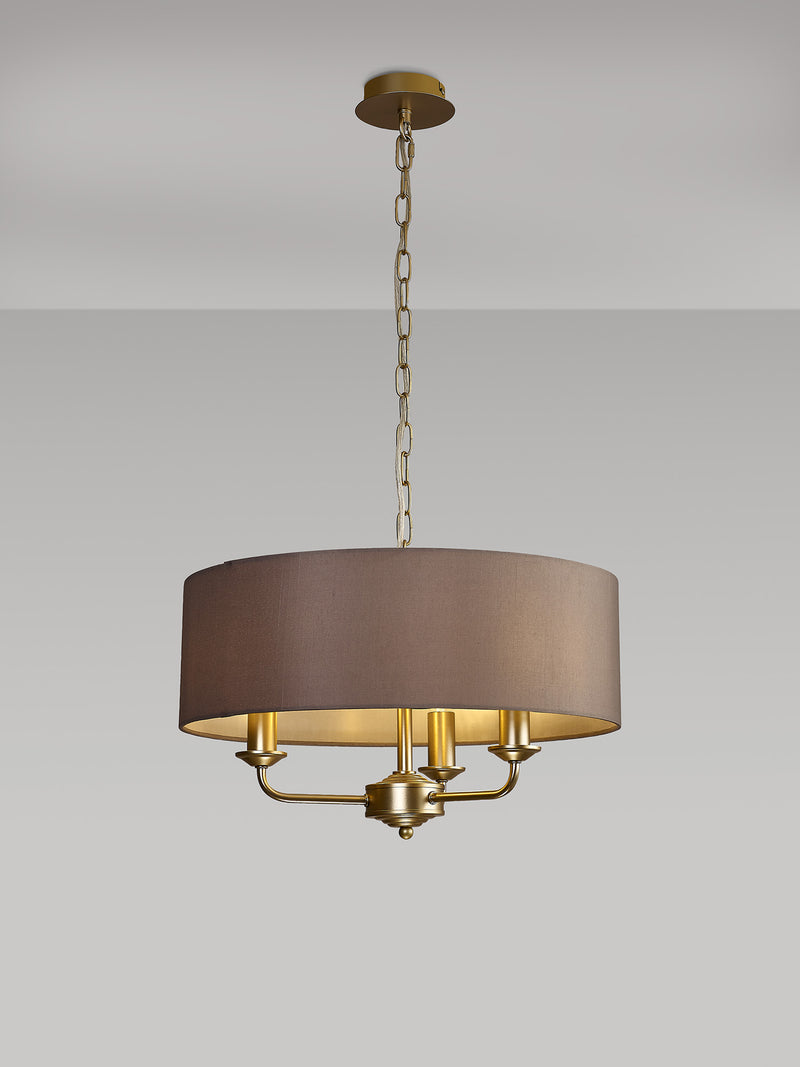 Banham Pendant Light with 3 Lights Gold & Grey