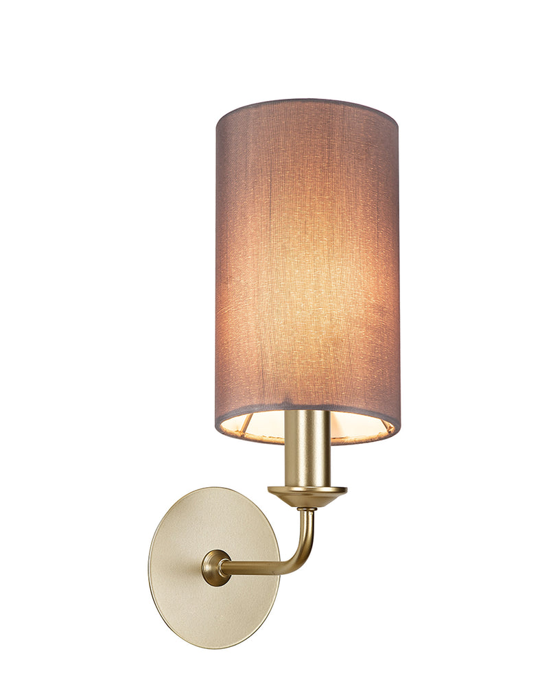 Banham Wall Lamp 1 Light Gold & Grey