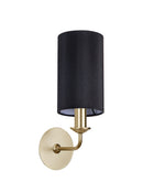 Banham Wall Lamp 1 Light  Gold & Black