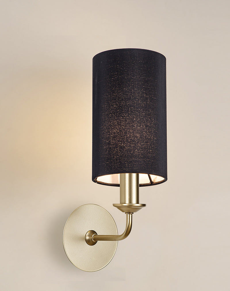 Banham Wall Lamp 1 Light  Gold & Black