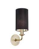 Banham Wall Lamp 1 Light  Gold & Black