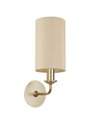 Banham Wall Lamp 1 Light  Gold  & Ivory