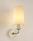 Banham Wall Lamp 1 Light  Gold  & Ivory