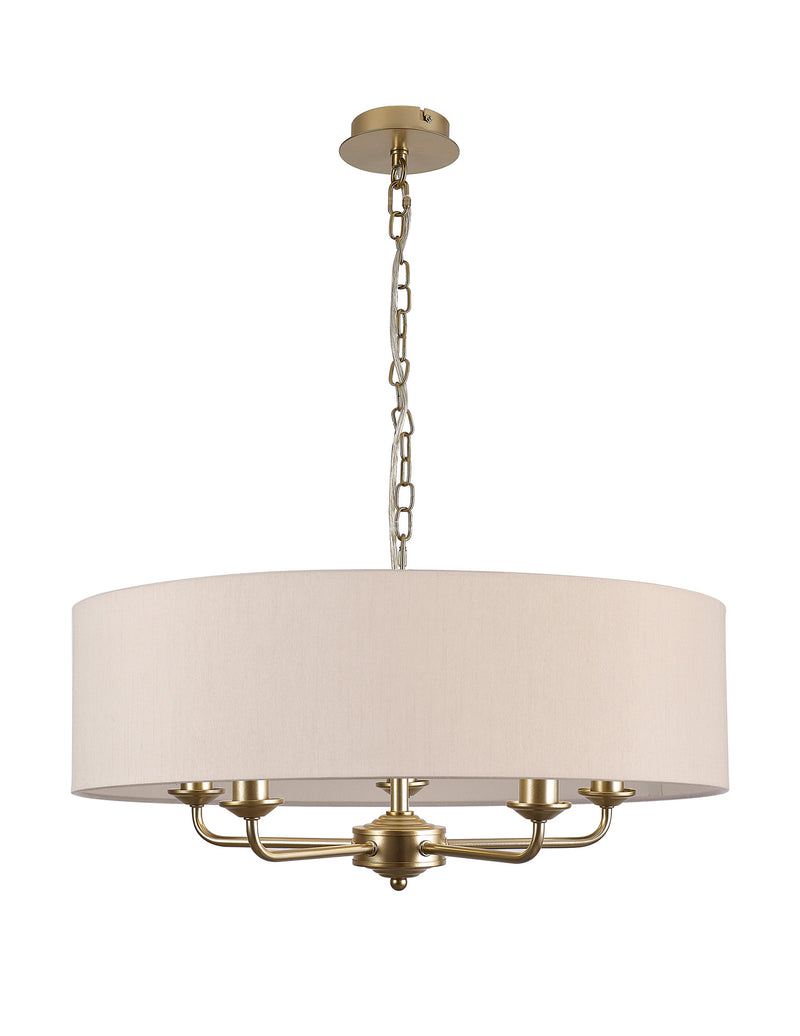 Banham Pendant Light with 5 Lights Gold & Nude
