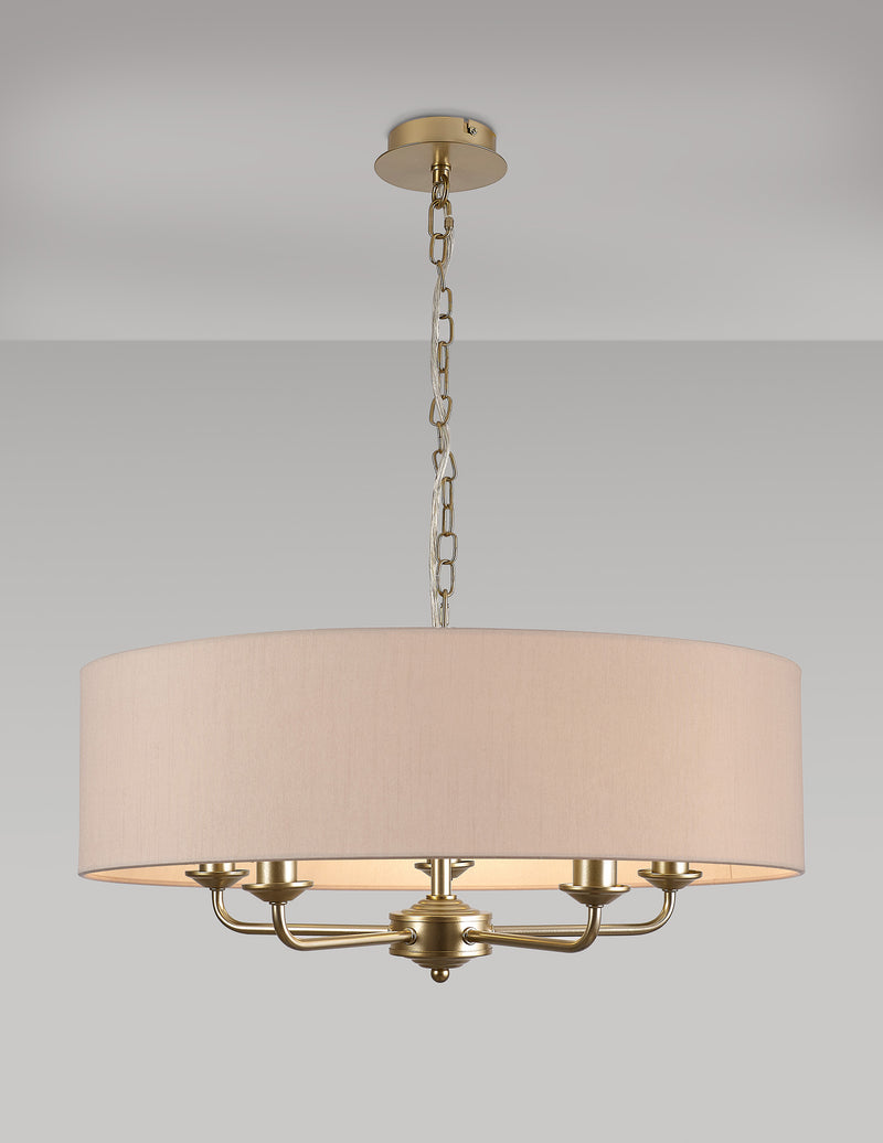 Banham Pendant Light with 5 Lights Gold & Nude