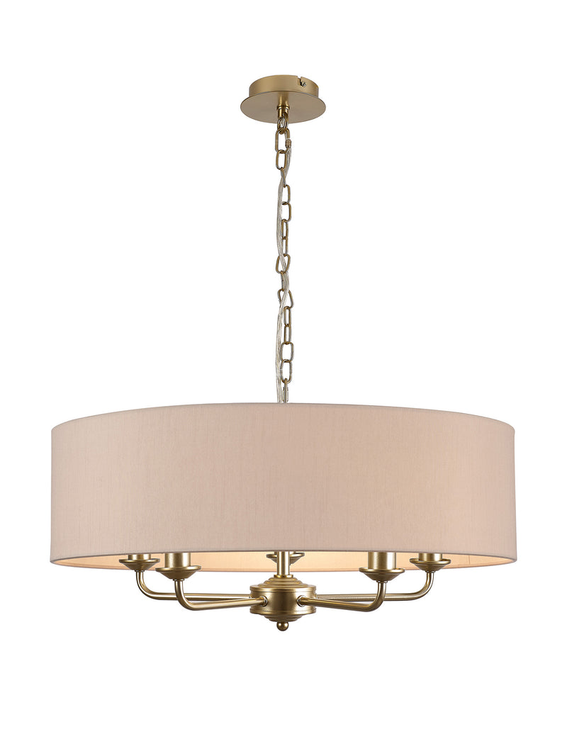 Banham Pendant Light with 5 Lights Gold & Nude