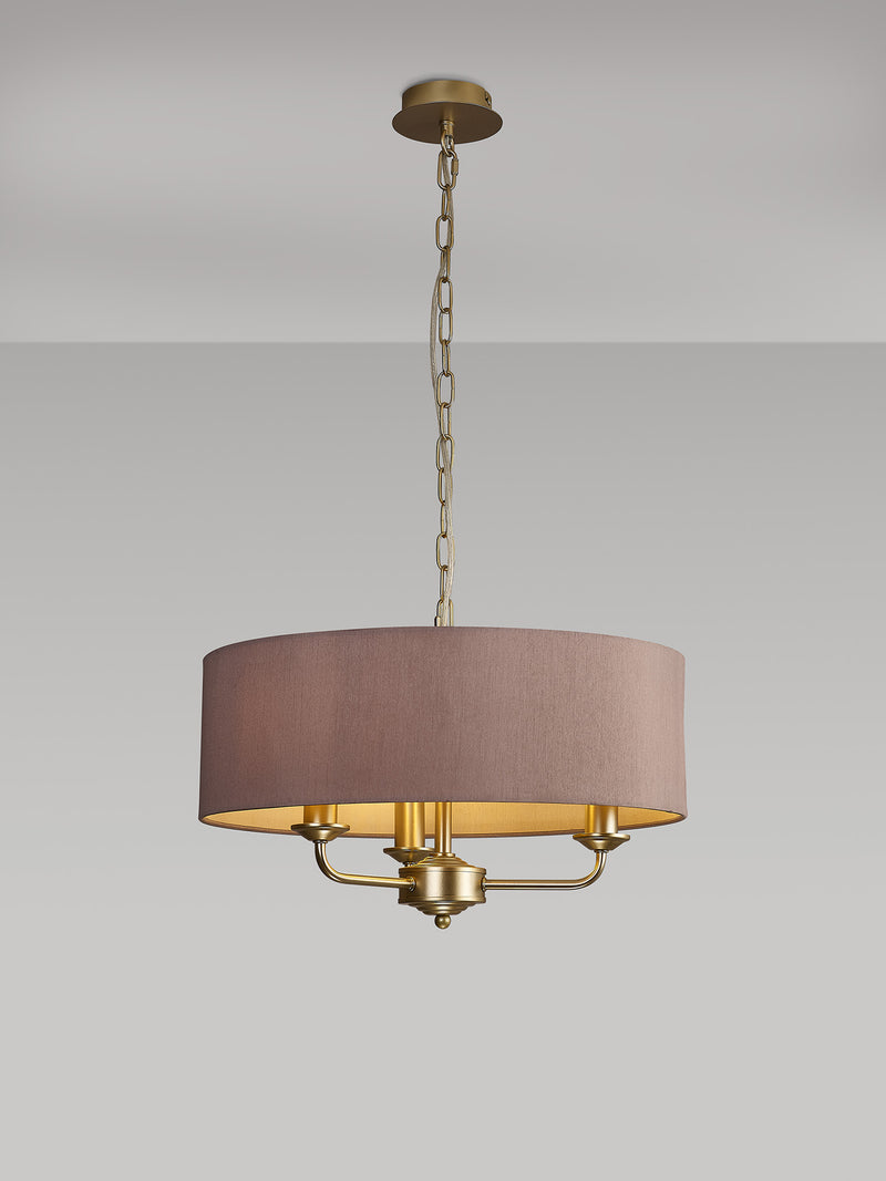 Banham Pendant Light with 3 Lights Gold & Taupe