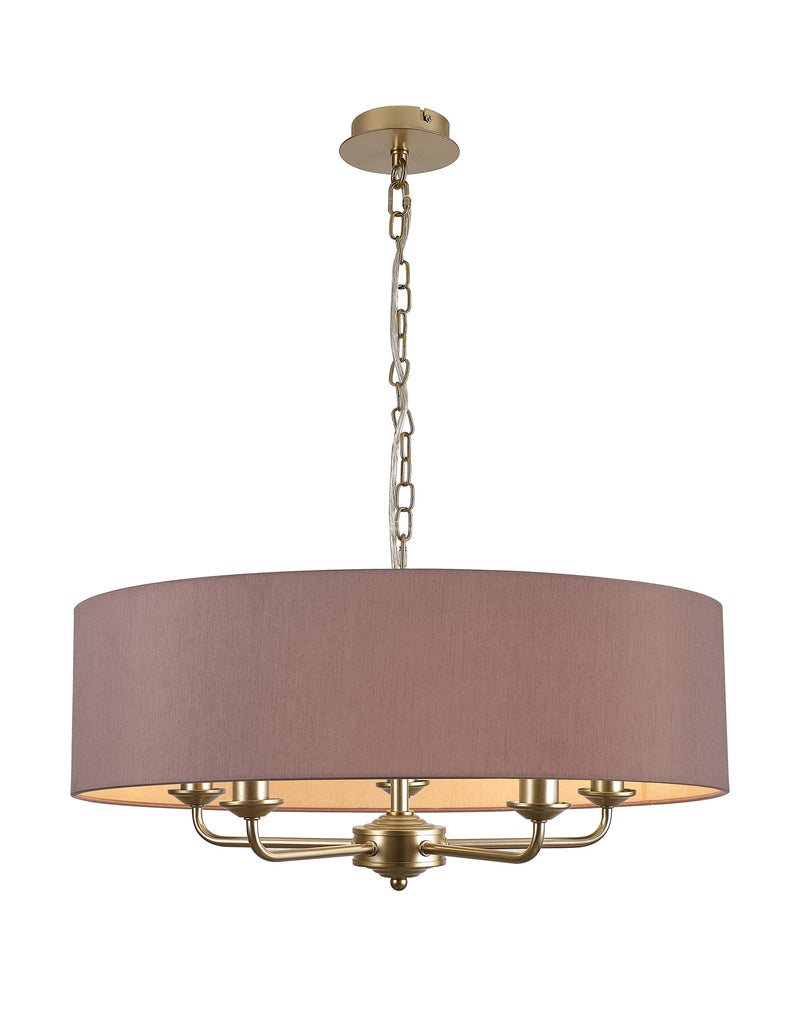 Banham Pendant Light with 5 Lights Gold & Taupe