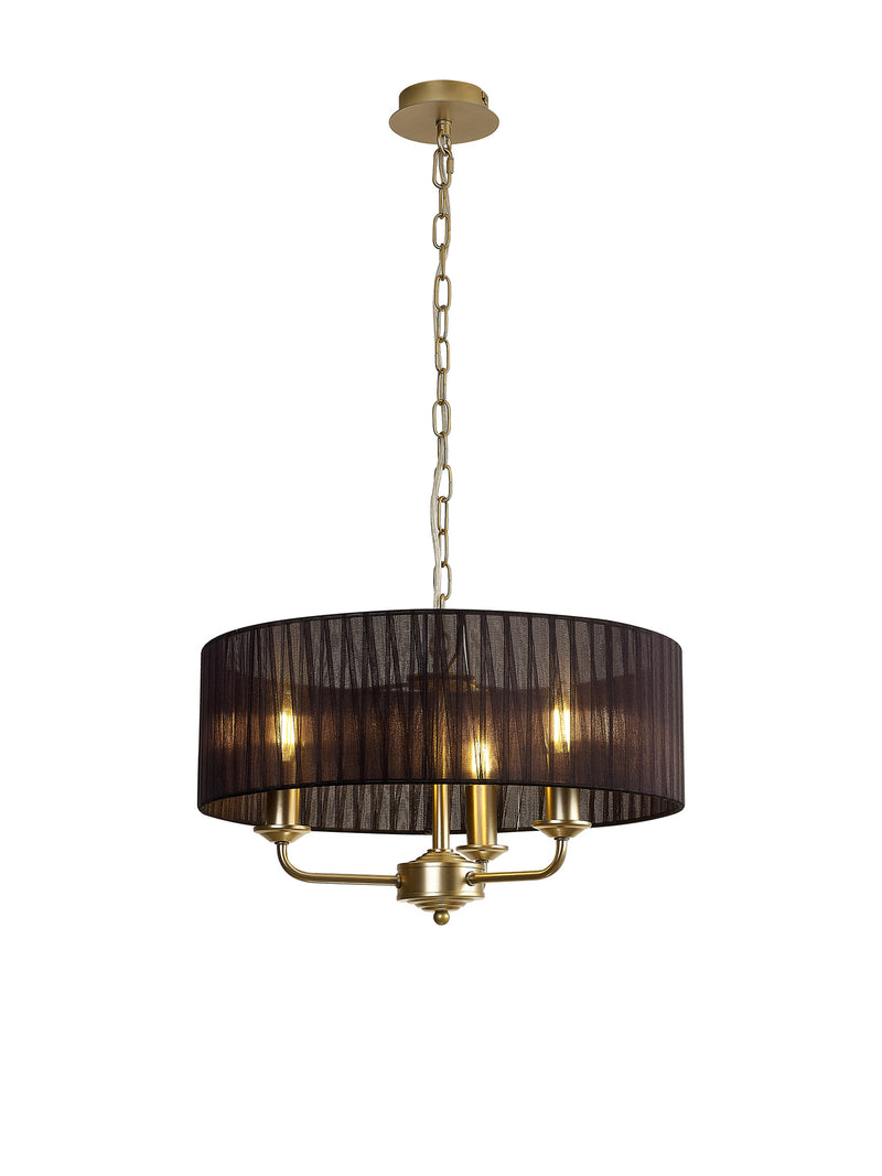 Banham Pendant Light with 3 Lights Gold & Black