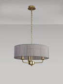 Banham Pendant Light with 3 Lights Gold & Grey