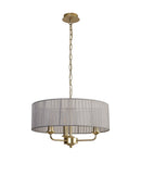 Banham Pendant Light with 3 Lights Gold & Grey