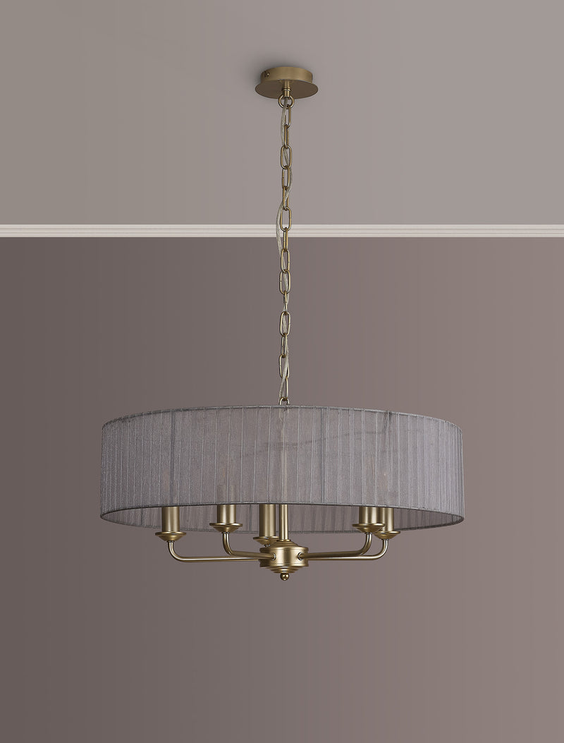 Banham Pendant Light with 3 Lights Gold & Grey