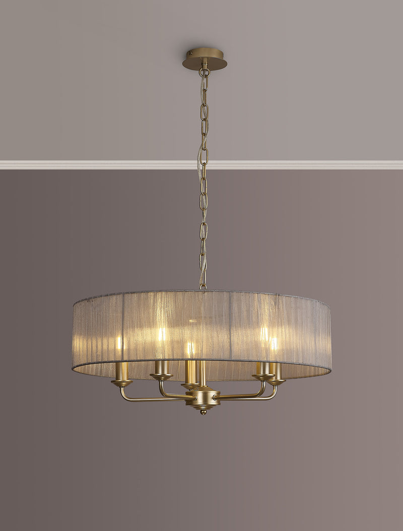 Banham Pendant Light with 3 Lights Gold & Grey