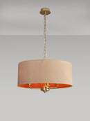 Banham Pendant Light with 3 Lights Gold & Ruby
