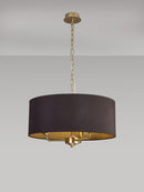 Banham Pendant Light with 3 Lights  Gold Black & Green