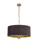 Banham Pendant Light with 3 Lights  Gold Black & Green