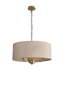 Banham Pendant Light with 3 Lights  Gold & Nude