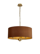 Banham Pendant Light with 3 Lights  Gold & Cocoa