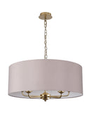 Banham Pendant light with 5 lights  Gold & Grey