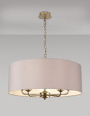 Banham Pendant light with 5 lights  Gold & Grey