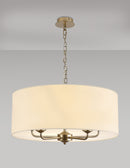 Banham Pendant  Light with 5 Lights  Gold & Ivory
