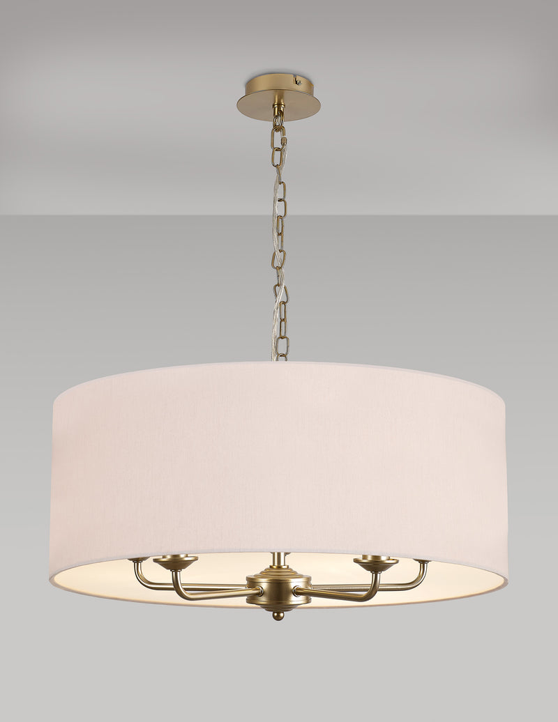 Banham Pendant light with 5 lights  Gold & Nude