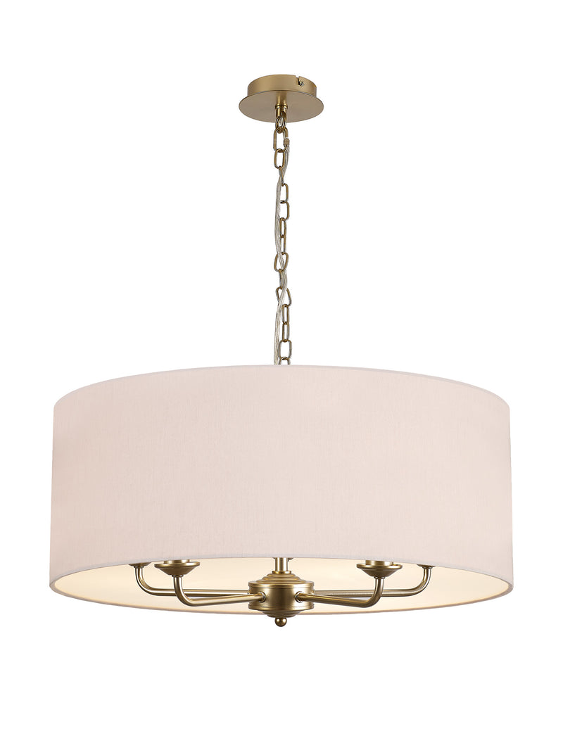 Banham Pendant light with 5 lights  Gold & Nude