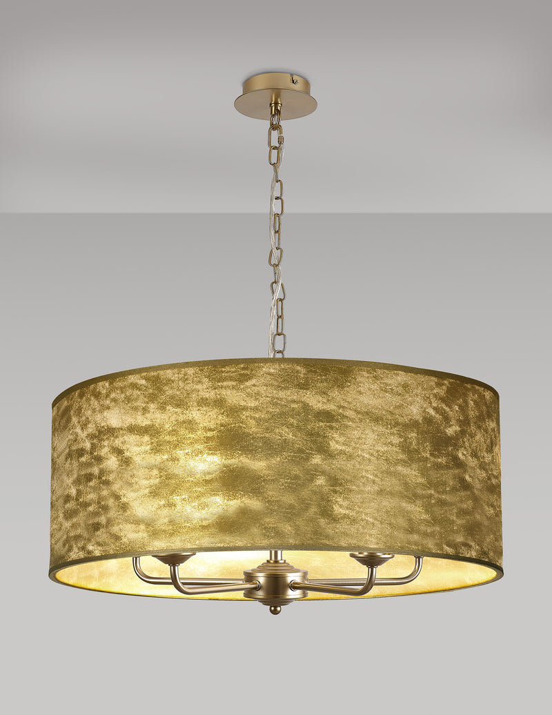 Banham Pendant Light with 5 lights Gold  & White