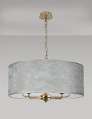 Banham Pendant Light with 5 lights  Gold & Grey