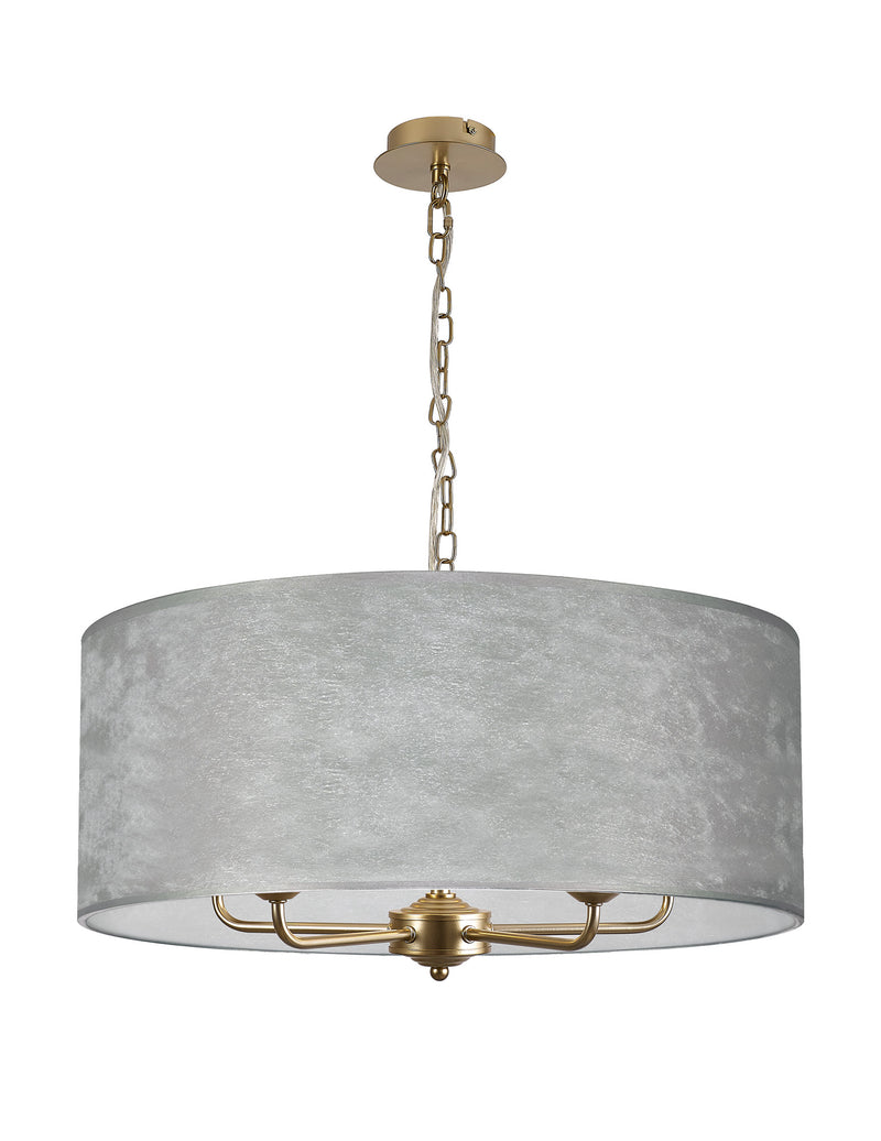 Banham Pendant Light with 5 lights  Gold & Grey