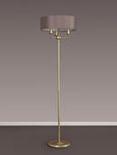 Banham Floor Lamp with 3 Lights Gold & Grey