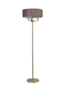 Banham Floor Lamp with 3 Lights Gold & Grey