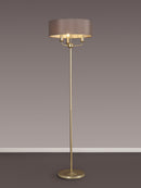 Banham Floor Lamp with 3 Lights Gold & Grey