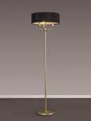Banham Floor Lamp with 3 Lights Gold & Black