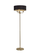 Banham Floor Lamp with 3 Lights Gold & Black