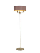 Banham Floor Lamp with 3 Lights  Gold & Taupe