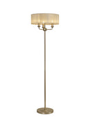 Banham Floor Lamp with 3 Lights  Gold & Cream