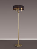Banham Floor Lamp with 3 Lights  Gold &  Black
