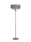 Banham Floor Lamp with 3 Lights  Gold & Grey