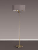 Banham Floor Lamp with 3 Lights  Gold & Grey