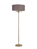 Banham Floor Lamp with 3 Lights  Gold & Grey