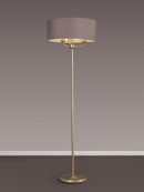 Banham Floor Lamp with 3 Lights  Gold & Grey