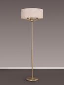 Banham Floor Lamp with 3 Lights  Gold & Nude