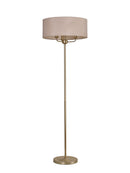 Banham Floor Lamp with 3 Lights  Gold & Nude