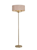 Banham Floor Lamp with 3 Lights  Gold & Nude